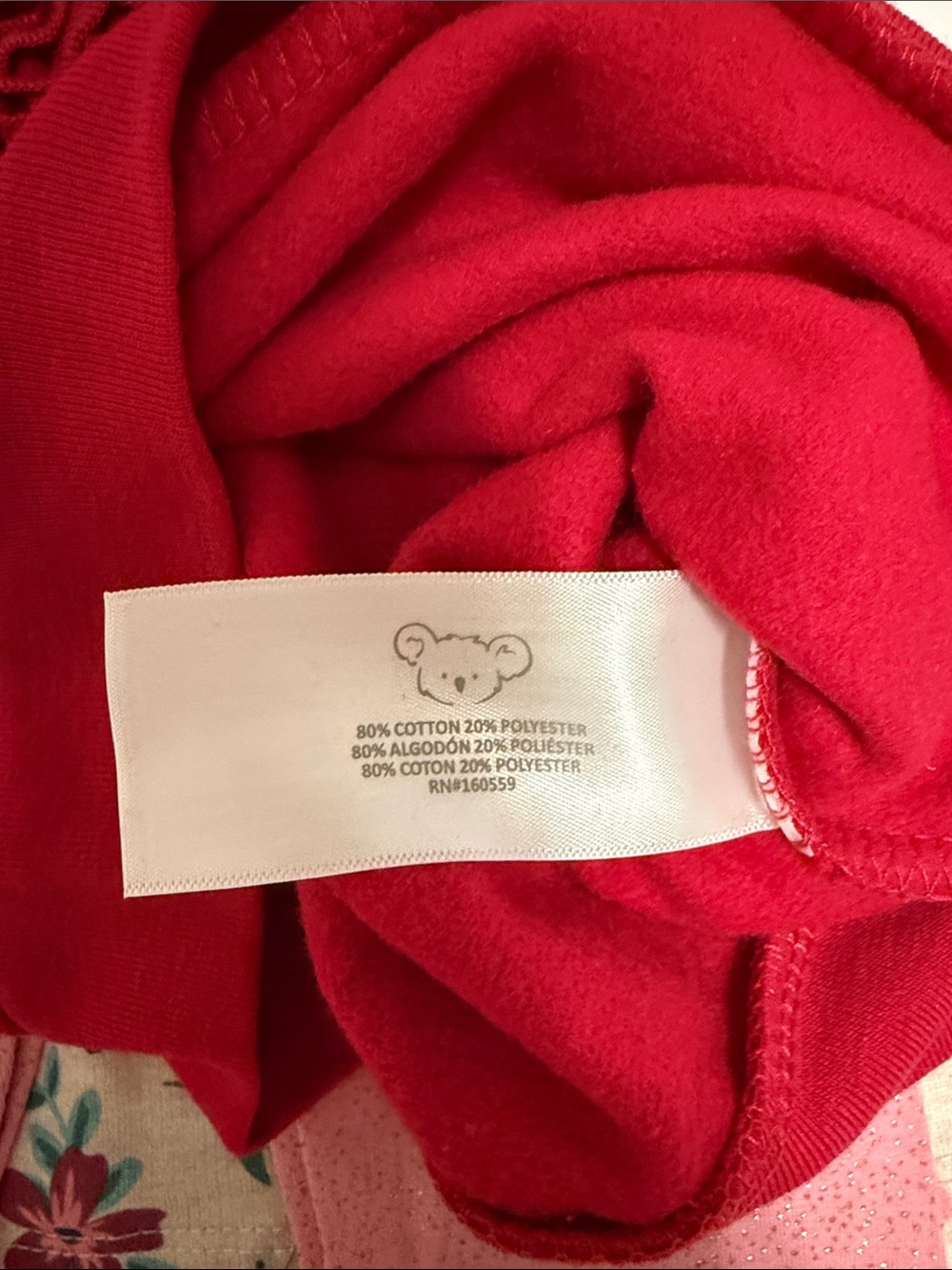 Koala Kids Pink & Raspberry Floral Tunic and Raspberry Sweatshirt Set - Picture 3 of 9